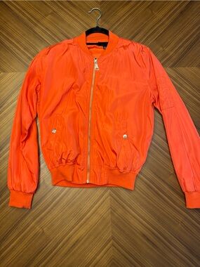 36 Point 5 Orange Bomber Jacket